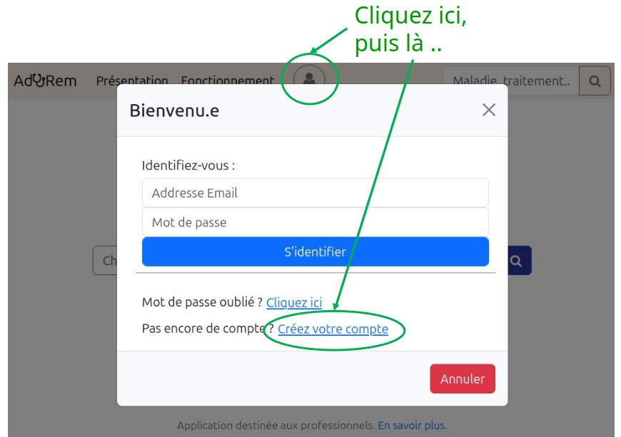 Image : Créez votre compte personnelle